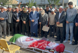 پیکر صابر کاظمی در زادگاهش آق‌قلا با حضور هزاران دل شکسته تشییع شد